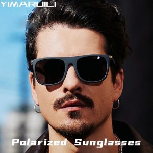 YIMARUILI C3055 Polarized Sunglasses – Ultra-Light TR90 Retro Square Eyewear for Men & Women