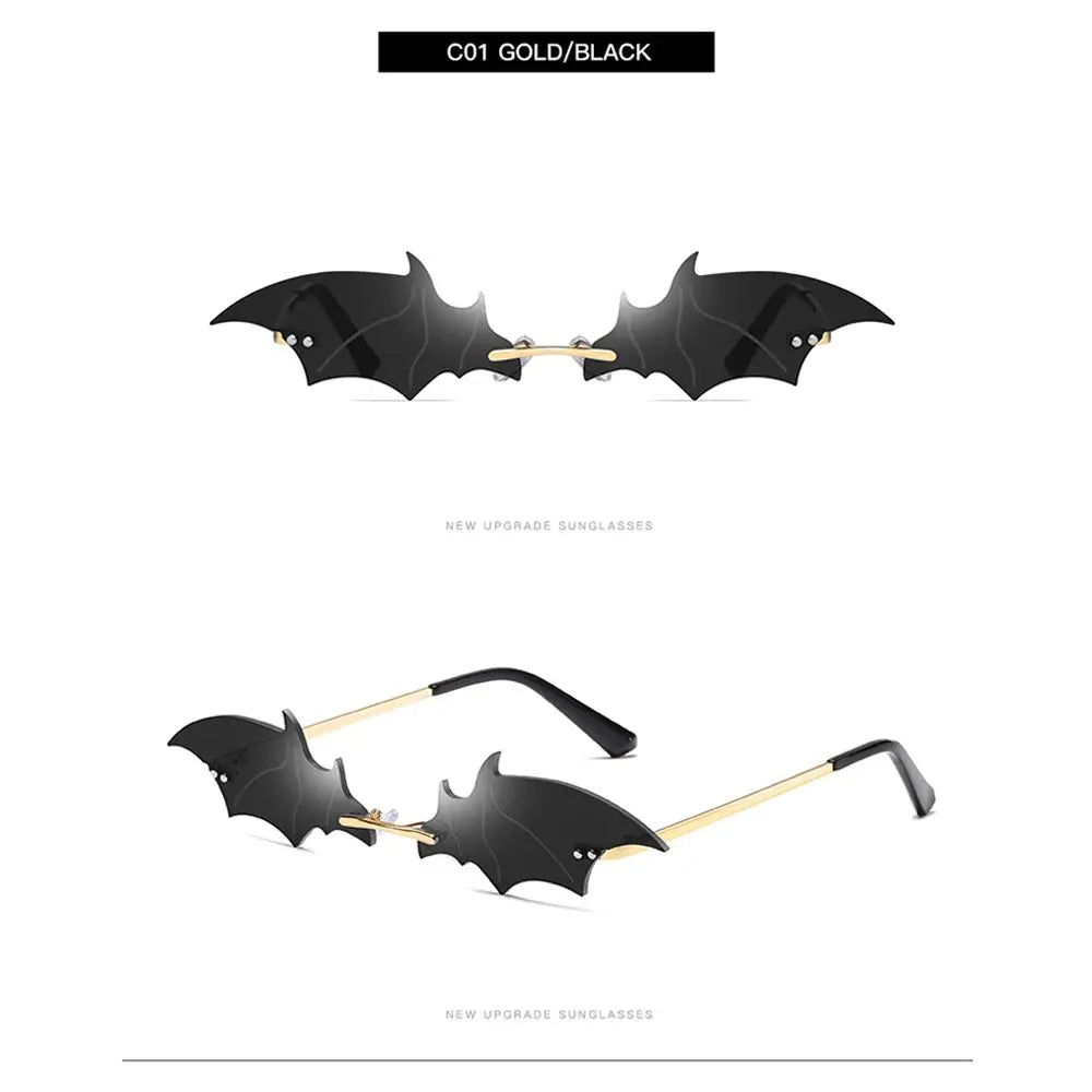 Diamond-Shaped Rimless Sunglasses – Unisex Vintage Streetwear UV400 Eyewear - Image 24