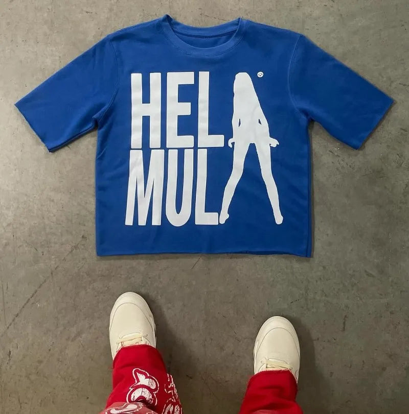 Summer Trendy Brand Pattern Printed T-Shirt – Oversized Y2K Streetwear Tee for Women - Image 4