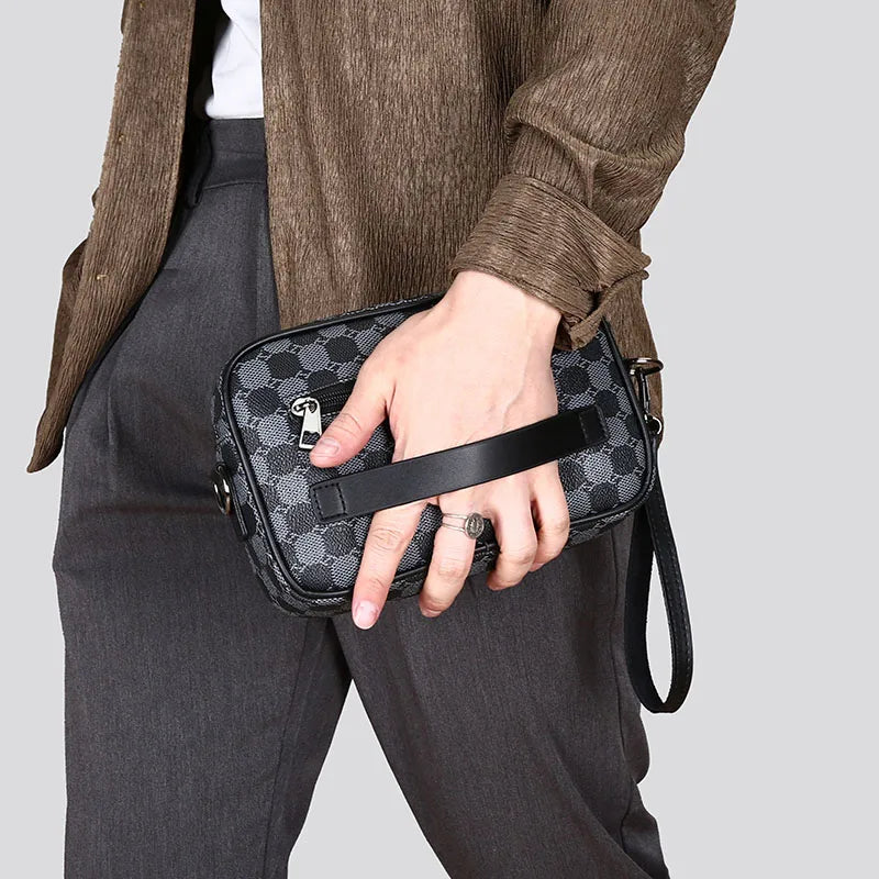 Top-Quality PU Leather Waist Pack – Men's Business Crossbody & Shoulder Bag - Image 2