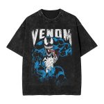 Venom Washed T-Shirt – Oversized Hip Hop Streetwear Tee for Men & Women