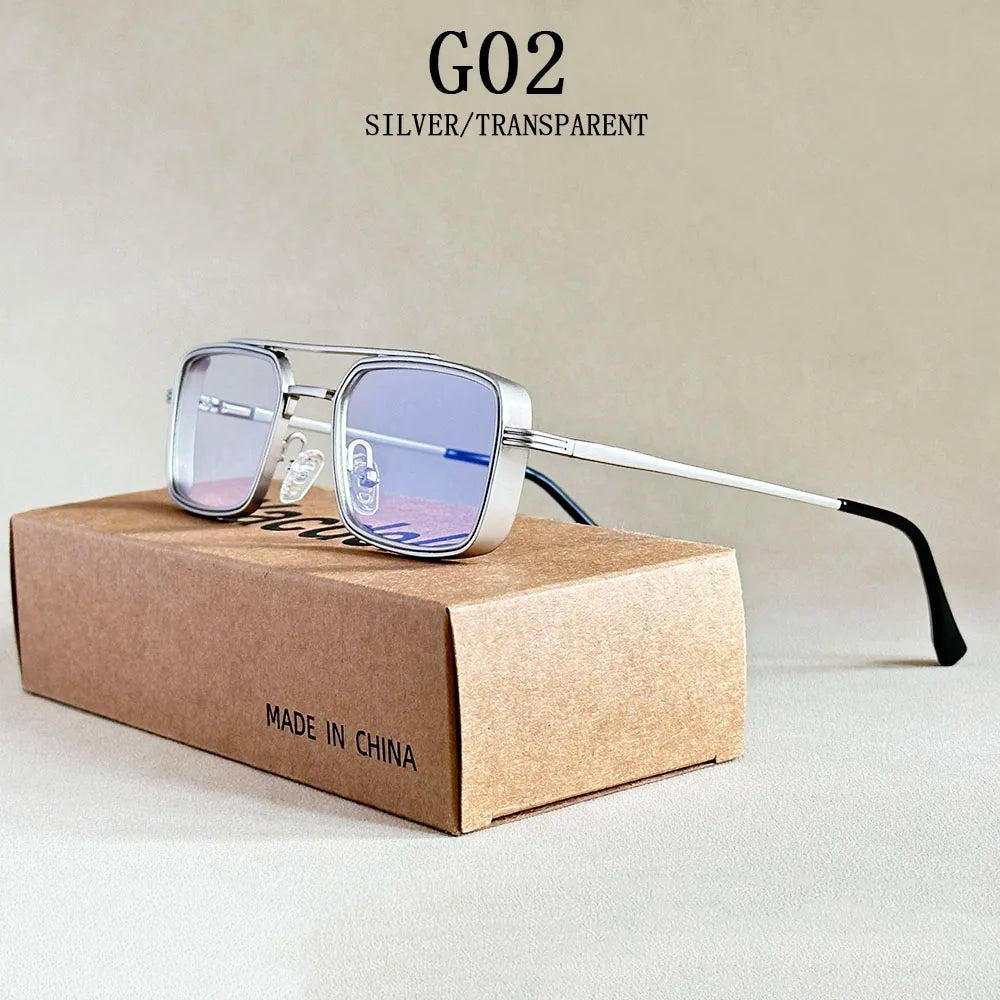 2025 Steampunk Square Sunglasses – Vintage Designer Eyewear for Men & Women - Image 7