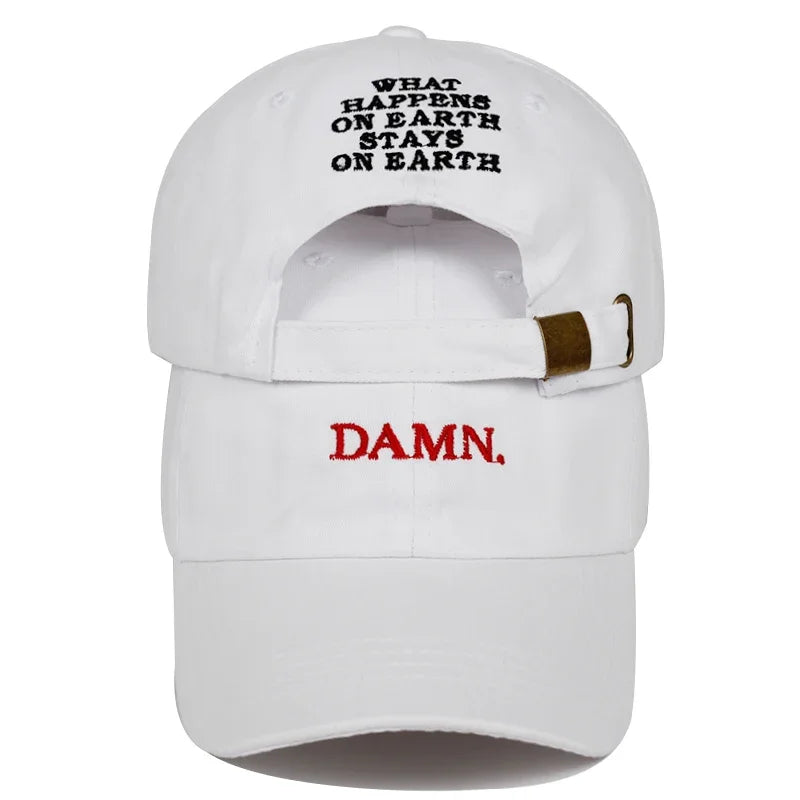 Unisex DAMN Letter Embroidery Baseball Caps Spring Autumn Outdoor Sunscreen Hat Adjustable Casual Trucker Hats - Image 7