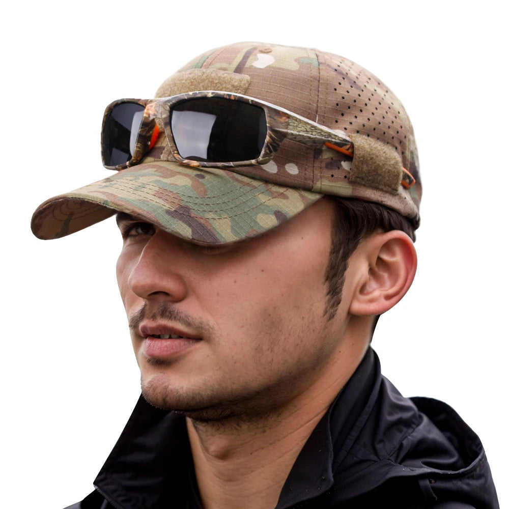 New Men’s Camouflage Baseball Cap – Breathable Outdoor Sun Hat for Sports & Adventure - Image 2