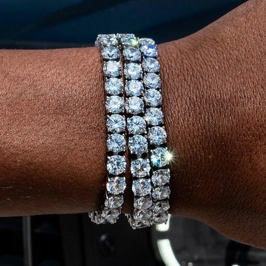 Hip Hop Iced Out Tennis Bracelet for Men – 3/4/5mm Cubic Zirconia Streetwear Jewelry - Image 4