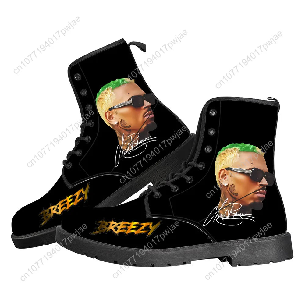 Chris Brown-Inspired Hip Hop Rock Casual Boots – Custom Fashion Hiking Shoes for Men, Women & Teens - Image 5