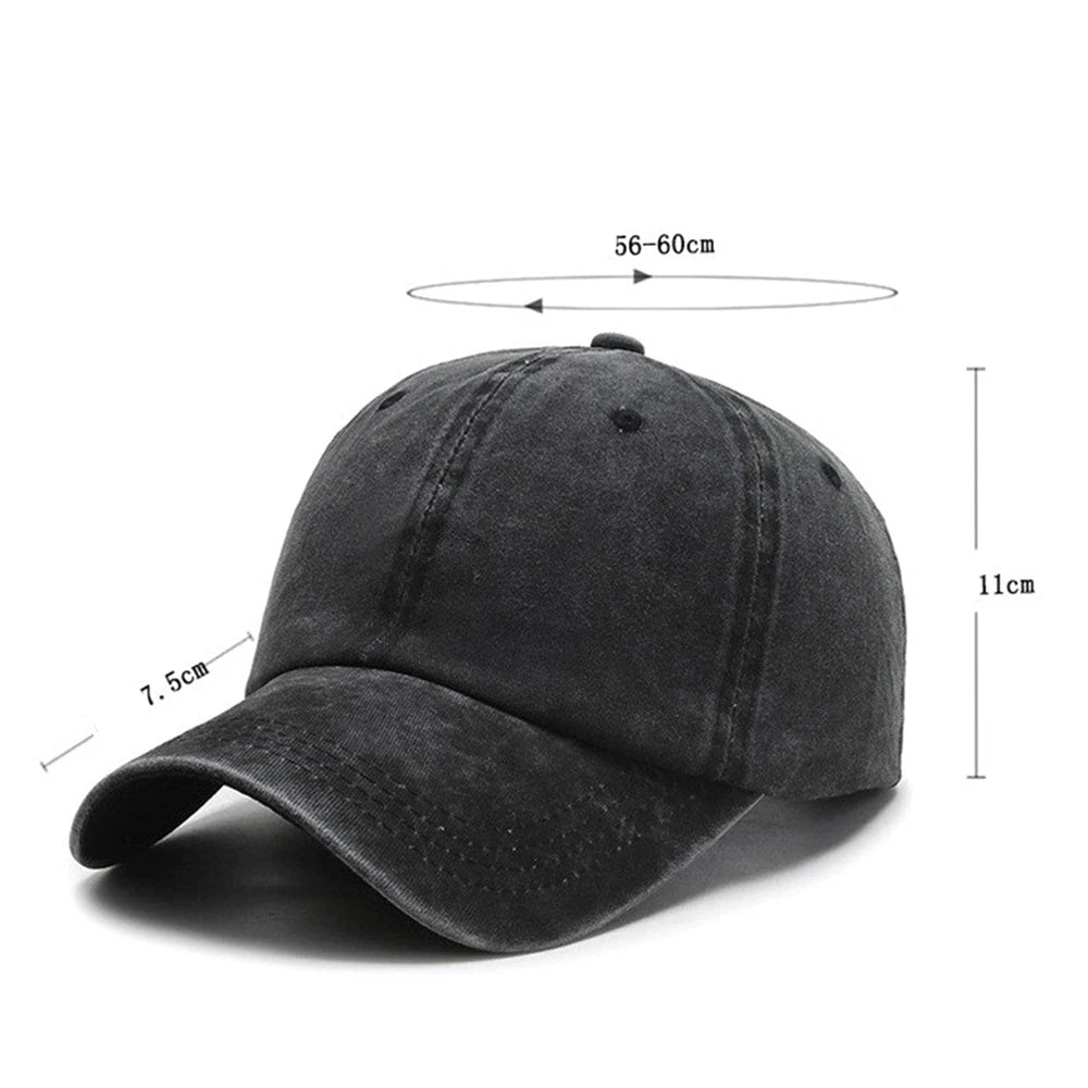 Solid Color Baseball Cap – Unisex Snapback Dad Hat for Streetwear & Casual Style - Image 2
