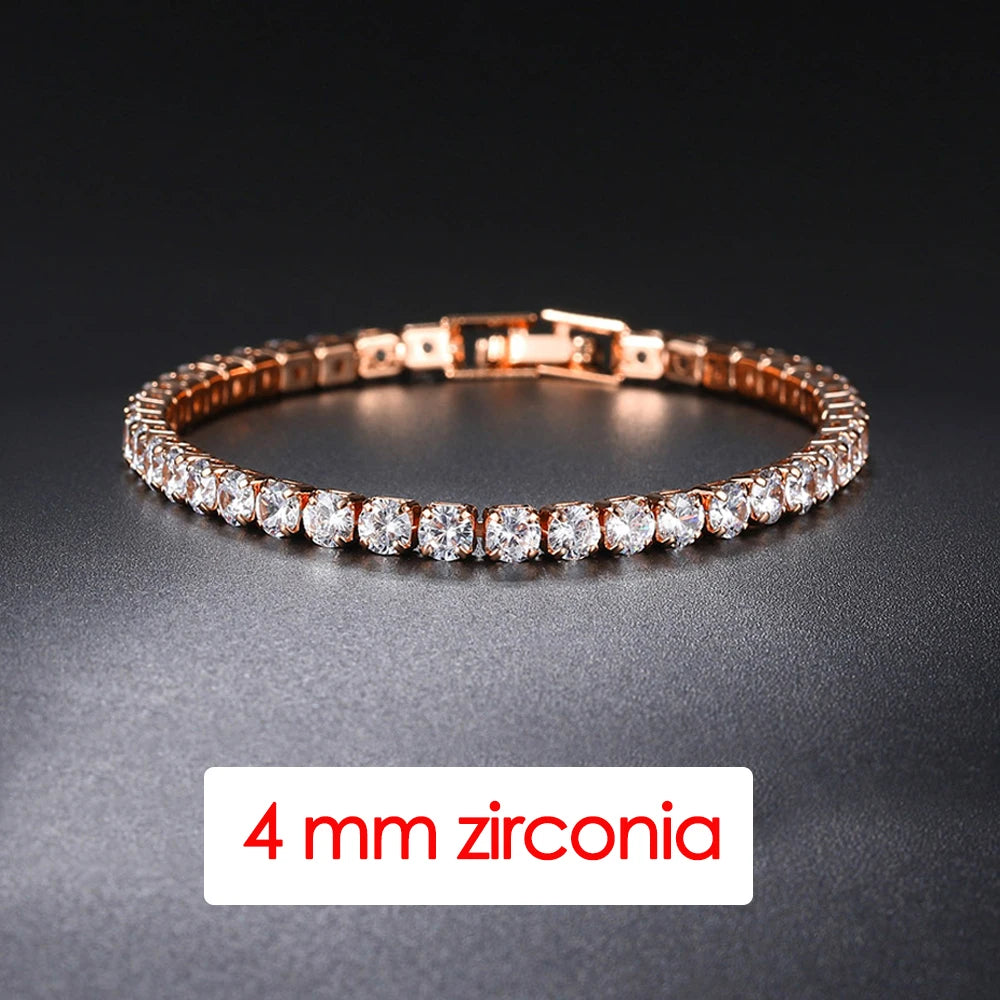 Hip Hop Iced Out Tennis Bracelet for Men – 3/4/5mm Cubic Zirconia Streetwear Jewelry - Image 11