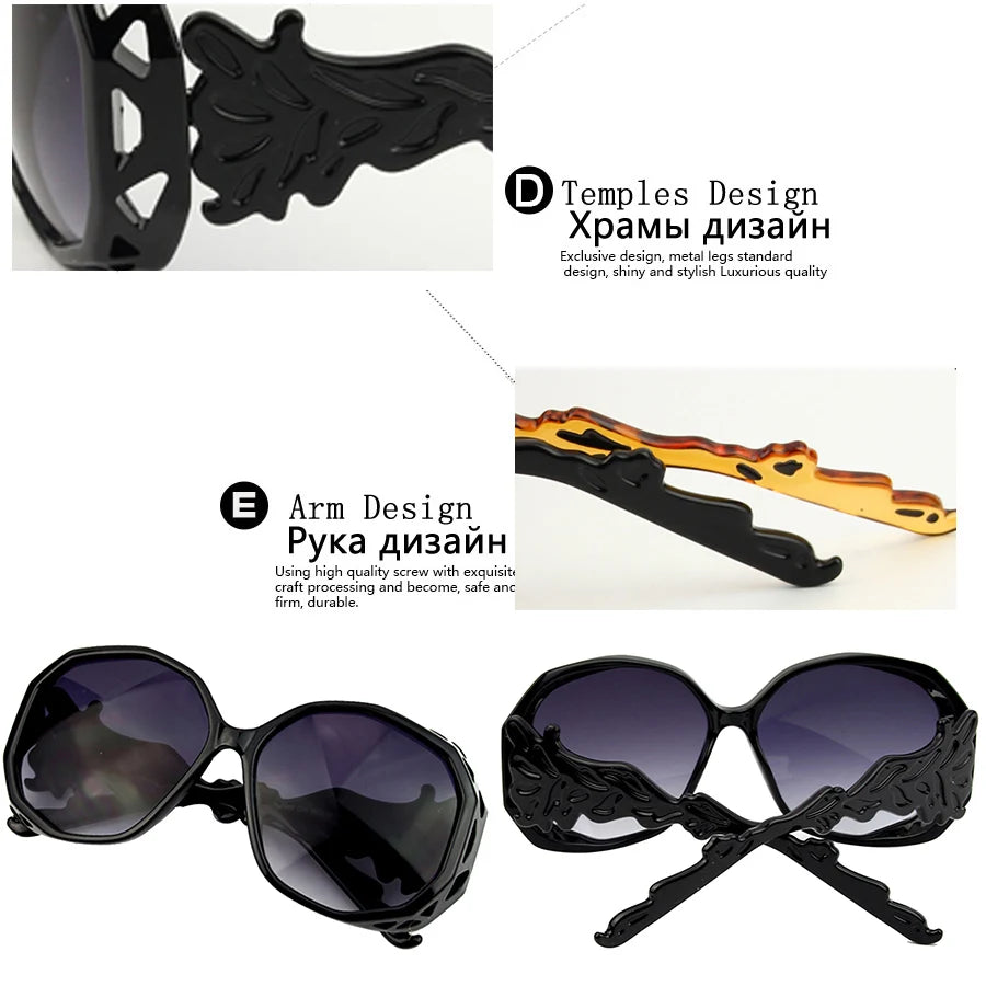 Oversized Spider Polygon Sunglasses – Luxury Retro Wrap Shades for Women & Men - Image 6