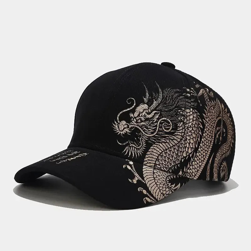 Chinese Style Dragon Pattern Baseball Cap – Unisex National Tide Hip Hop Hat - Image 7