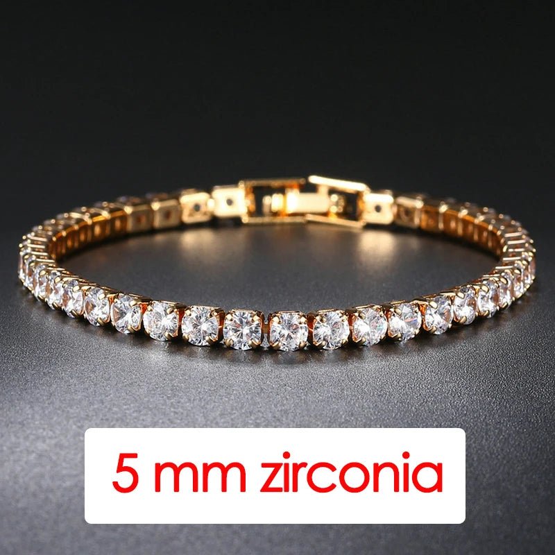 Hip Hop Iced Out Tennis Bracelet for Men – 3/4/5mm Cubic Zirconia Streetwear Jewelry - Image 8