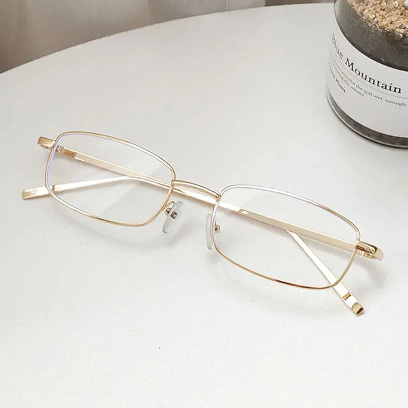 Fashion Small Rectangle Sunglasses – Vintage Metal Frame Eyewear for Men & Women - Image 12