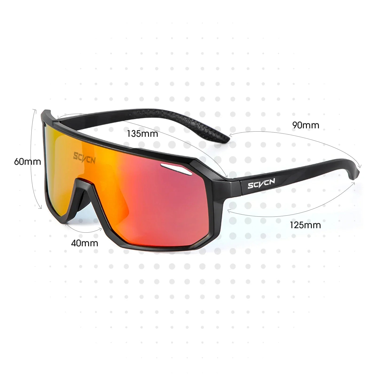 SCVCN UV400 Sports Sunglasses – Unisex Protective Eyewear for Cycling, Hiking & Outdoor Activities - Image 6