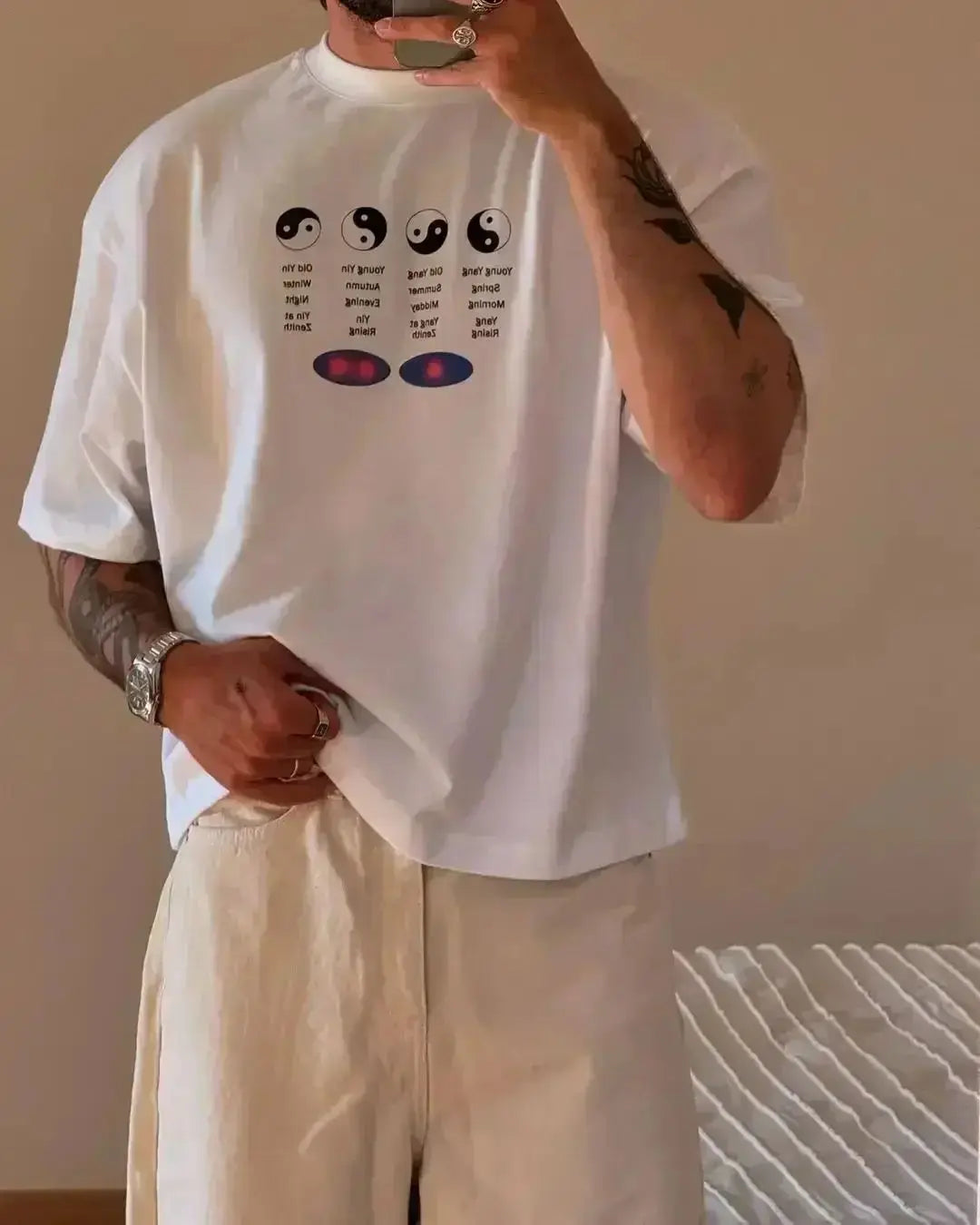 Summer Oversized Kanji Print T-Shirt – Women’s Hip Hop Harajuku Y2K Streetwear Tee - Image 6