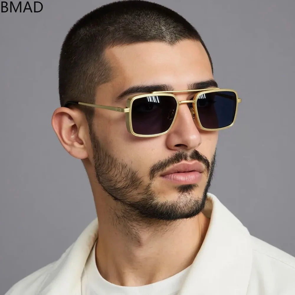 2025 Steampunk Square Sunglasses – Vintage Designer Eyewear for Men & Women - Image 3