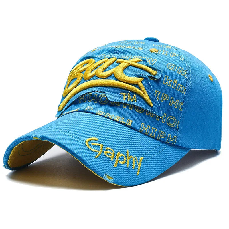 Korean Style Letter Embroidered Baseball Cap – Men’s Hip Hop Snapback for Summer & Street Fashion - Image 9