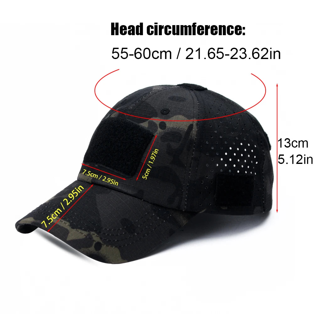 New Men’s Camouflage Baseball Cap – Breathable Outdoor Sun Hat for Sports & Adventure - Image 6
