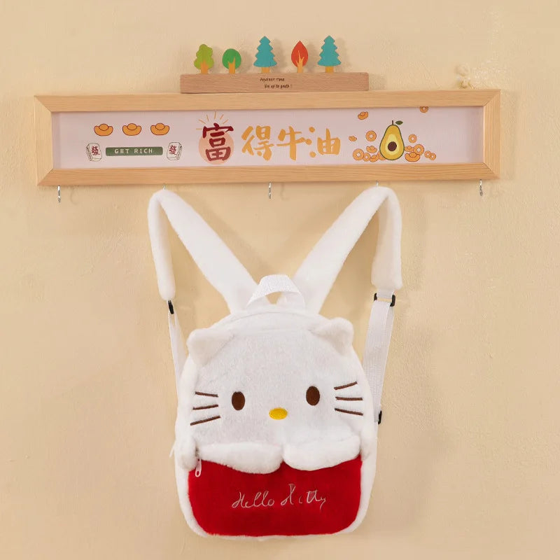 Sanrio Kuromi & Friends Plush Backpack – Cute Cartoon Mini Bag for Women & Students - Image 7