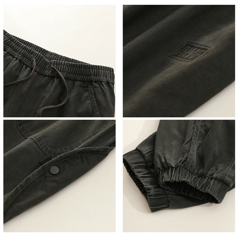 Plus Size Japanese Streetwear Oversized Cargo Pants – Harajuku Casual Joggers for Men - Image 4