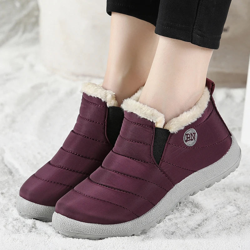 Men’s Waterproof Winter Snow Boots – Outdoor Work Footwear with Plush Lining - Image 4