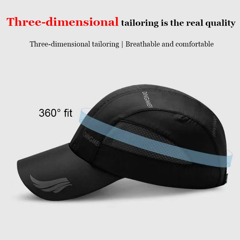 2024 Summer Quick-Dry Sports Baseball Cap – Unisex Mesh Snapback for Running & Golf - Image 2