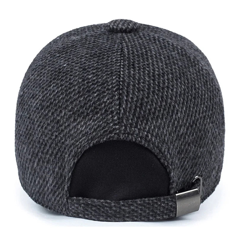 Autumn/Winter Thick Warm Baseball Cap – Unisex Ear-Cover Hat for Cold Weather & Street Style - Image 4