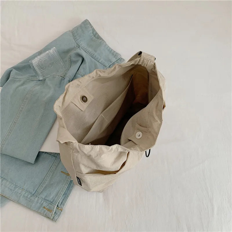 Large-Capacity Nylon Tote Crossbody – All-in-One Commuter Shoulder Bag - Image 3