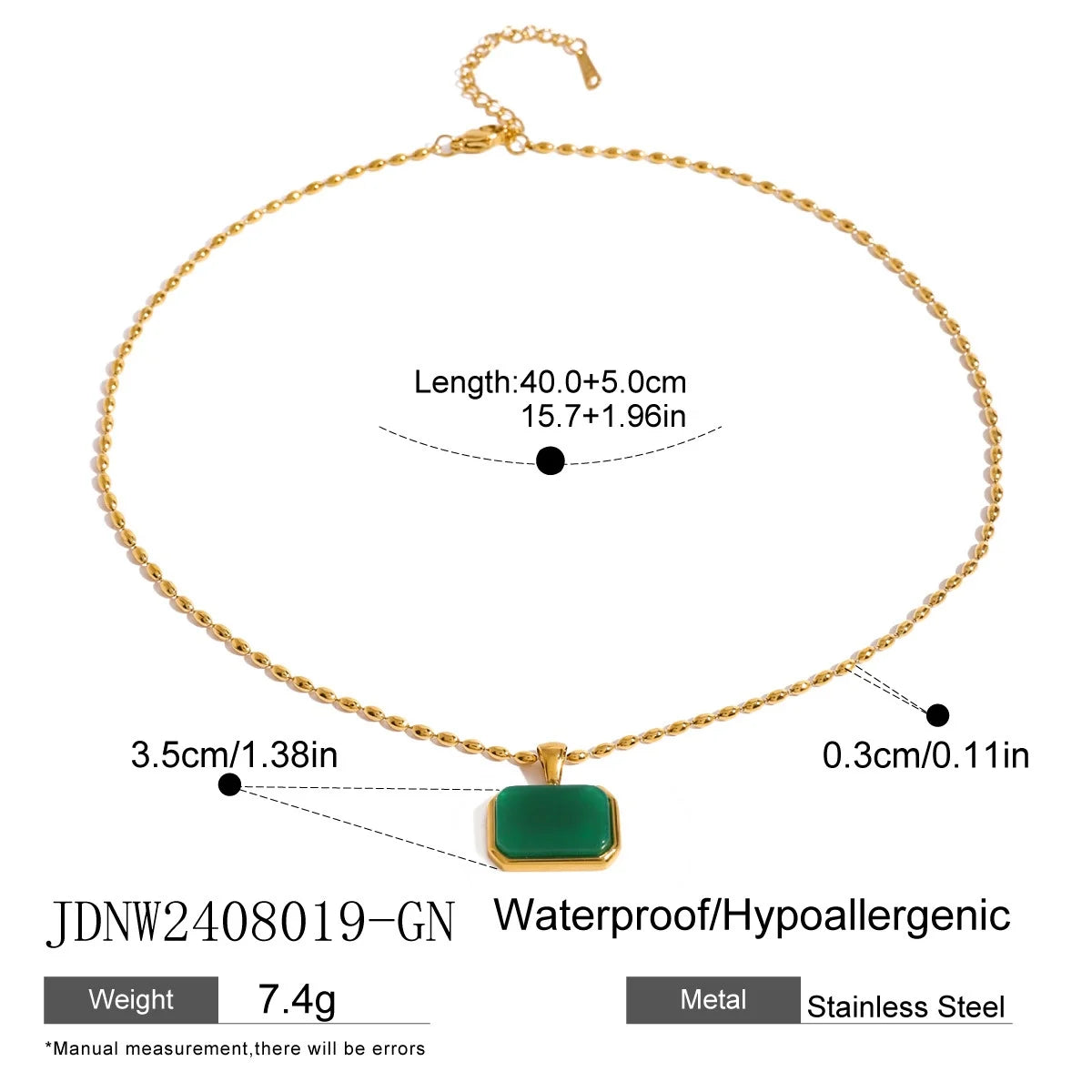 Natural Gemstone Choker Necklace – Tiger Eye, Amazonite, Lapis Lazuli with Gold-Plated Stainless Steel - Image 7