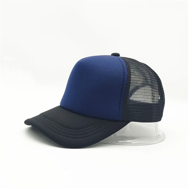 Customized Logo Mesh Baseball Caps – Unisex 5-Panel Trucker Snapback Hats for Summer - Image 42