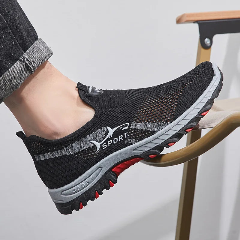 Summer Mesh Men’s Sneakers – Lightweight Breathable Walking & Hiking Shoes (2024–2025 Fashion) - Image 3