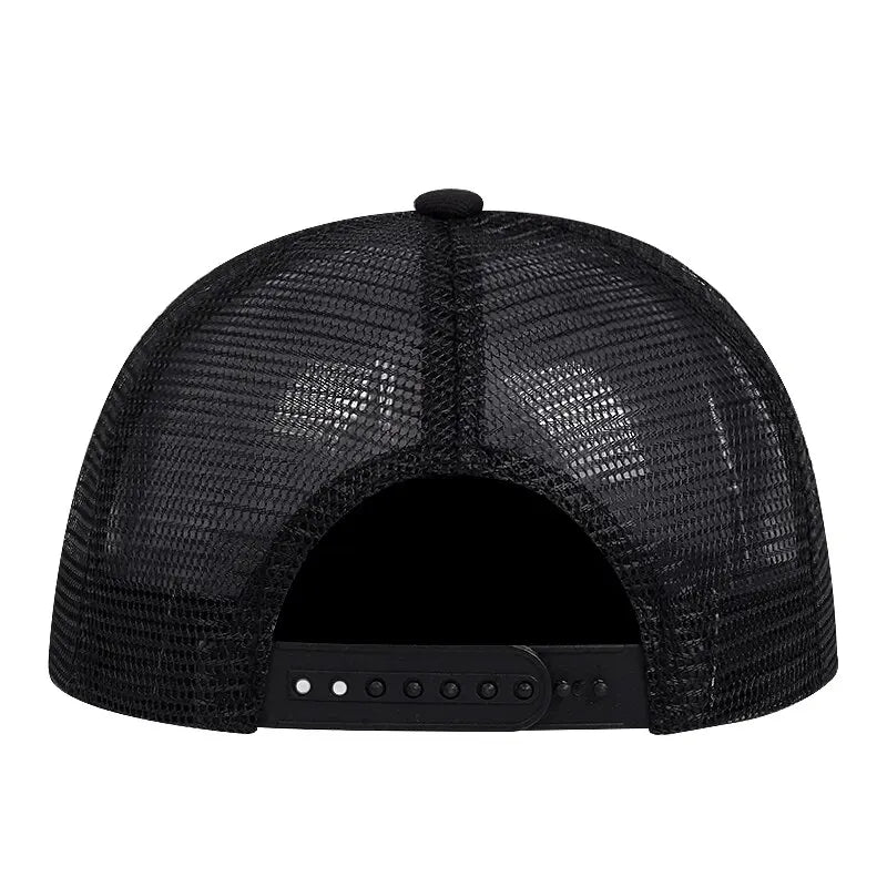 Unisex Uncle Beard Embroidered Hip-Hop Net Hat - Image 3