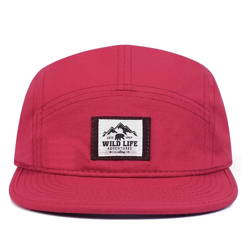 WILD LIFE Cotton 5-Panel Baseball Cap – Adjustable Snapback Hat for Men & Women - Image 8